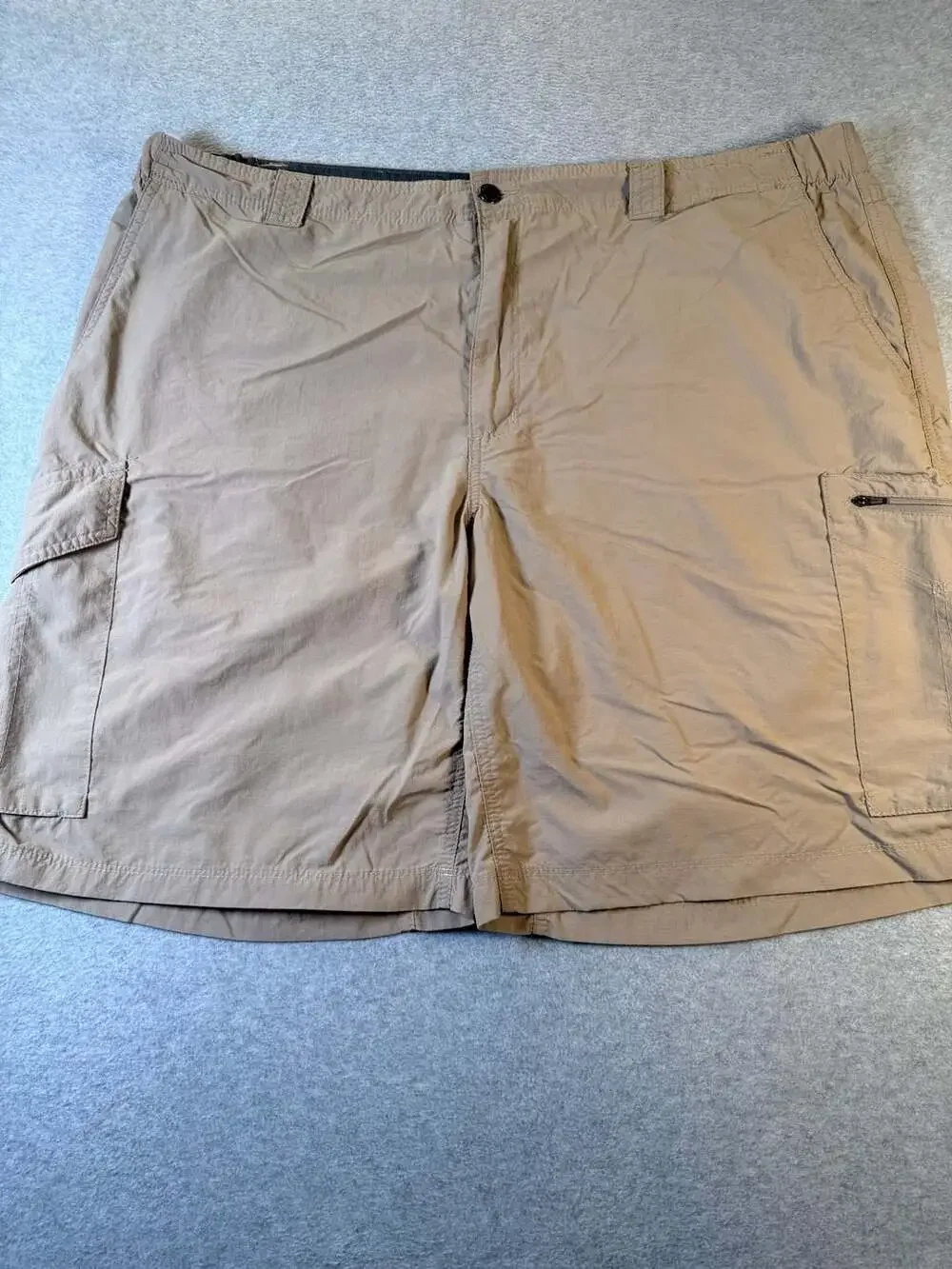 Columbia Cargo Shorts Size 40 Khaki Nylon Outdoor Hiking